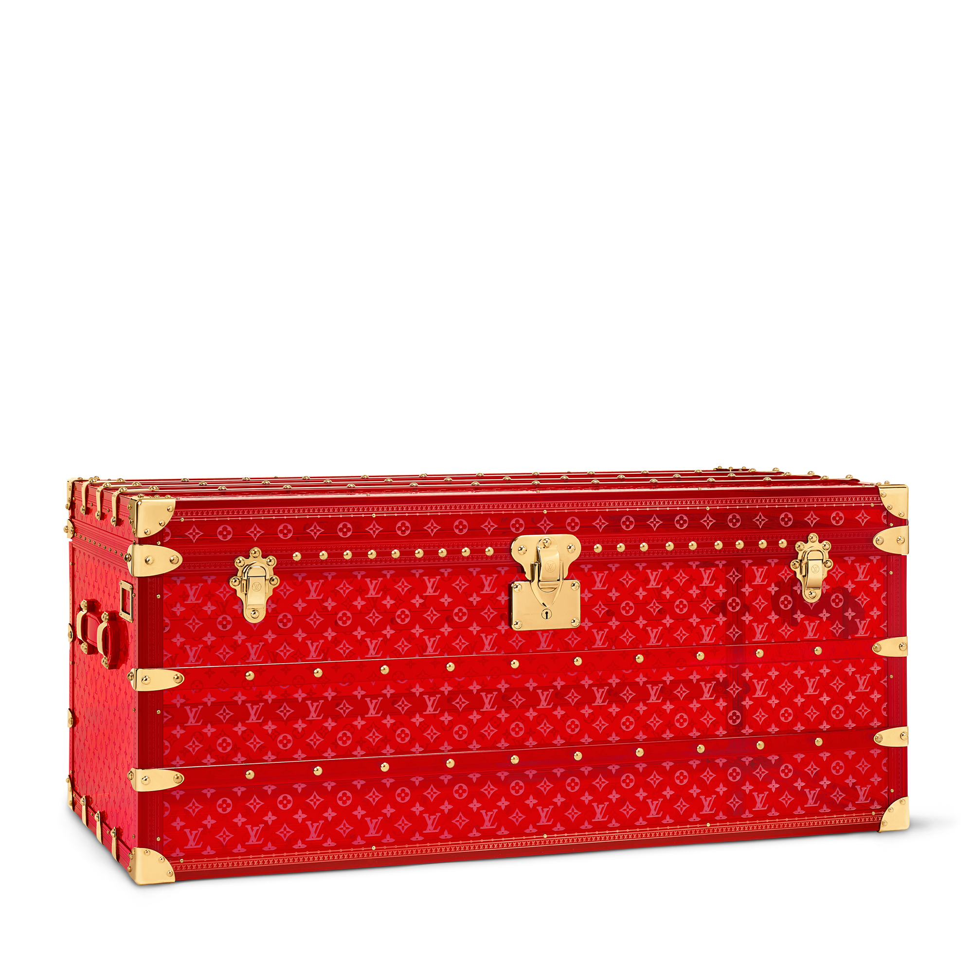 Courrier Lozine 110 Seethrough Red High End Leathers - Trunks and